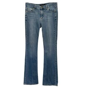 Vintage Marc Jacobs Y2K Light Wash Denim Bootcut Jeans Logo Seam Detail Women 10